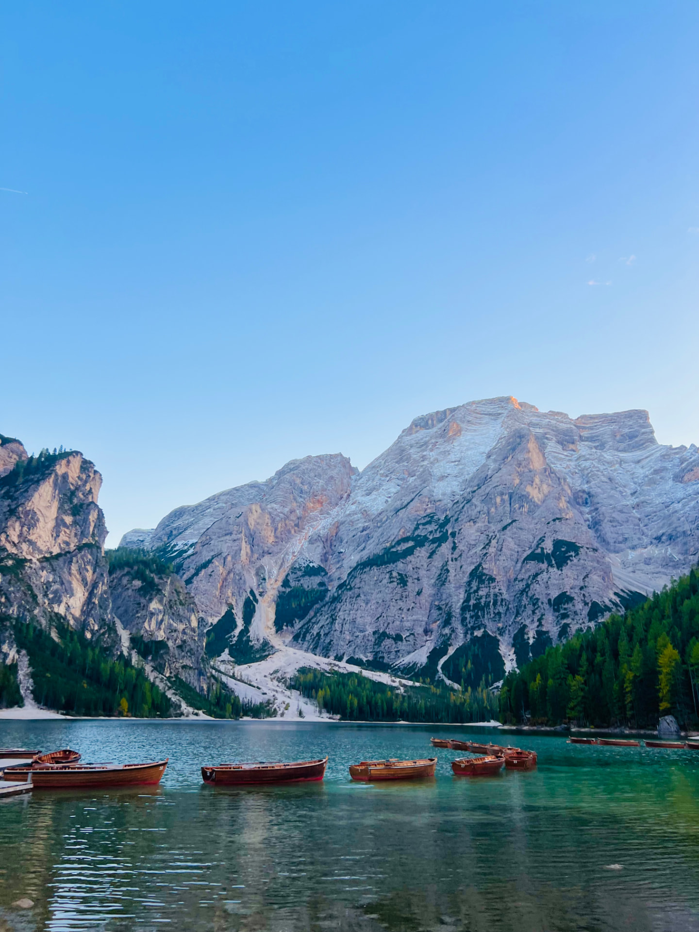Dolomites mountains at golden hour